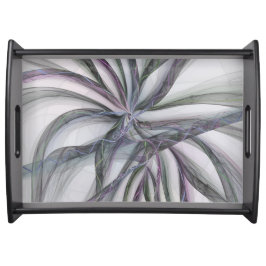 Fijne Bewegingen Modern Abstract Swingende Fractal Dienblad