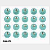 Fijne bewerkbare tekst ronde sticker (Vel)