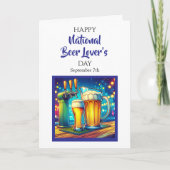 Fijne bierdag! Grappige Feestdagen Kaart (Voorkant)