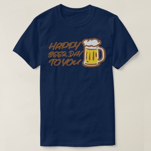 Fijne bierdag voor jou t-shirt (Design voorkant)