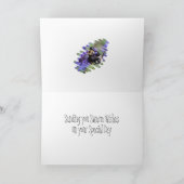 Fijne bietenkaart voor een blauwe bijenblauw kaart (Binnen)