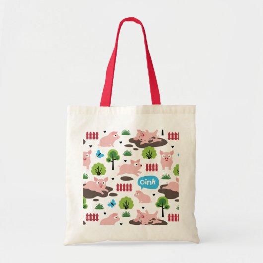 Fijne biggen in de modde Canvas tas (Voorkant)