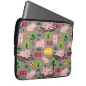 Fijne biggen in de modeelektronicazak laptop sleeve (Voorkant Rechts)