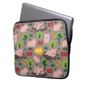 Fijne biggen in de modeelektronicazak laptop sleeve (Voorkant Links)
