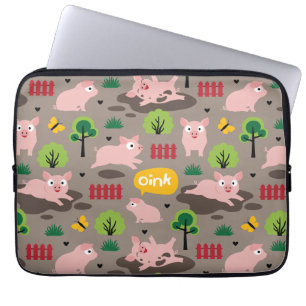 Fijne biggen in de modeelektronicazak laptop sleeve