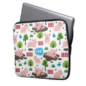 Fijne biggen in de modeelektronicazak laptop sleeve (Voorkant Links)