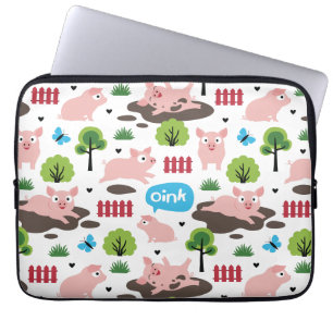Fijne biggen in de modeelektronicazak laptop sleeve