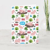 Fijne biggetjes in de modder Kaart (Voorkant)