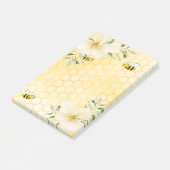 Fijne bijen honingraat tropische floralen post-it® notes (Schuin)