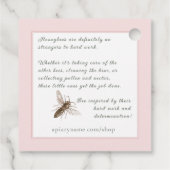 Fijne Bijen Thankful Inspirerend Apiary Label (Achterkant)