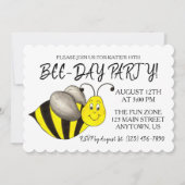 Fijne bijendag Bumblebee Gele Bumble Bee Birthday Kaart (Voorkant)