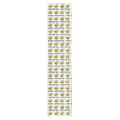 Fijne bijendag Bumblebee Gele Bumble Bee Birthday Korte Tafelloper (Voorkant)