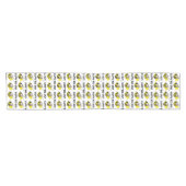 Fijne bijendag Bumblebee Gele Bumble Bee Birthday Korte Tafelloper (Horizontaal)