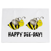 Fijne bijendag Bumblebee Honey Bee Bday Birthday Large Cadeautasje (Voorkant)