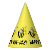 Fijne bijendag Gele bumblebee Birthday bijen Feesthoedjes (Links)