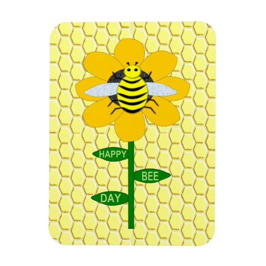Fijne Bijendag Verjaardag Hommels Magneet (Verticaal)