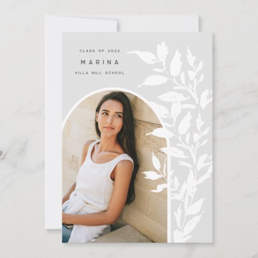 Fijne bladeren | Aankondiging foto-Afstuderen (Voorkant)