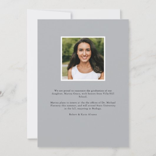 Fijne bladeren | Aankondiging foto-Afstuderen (Achterkant)