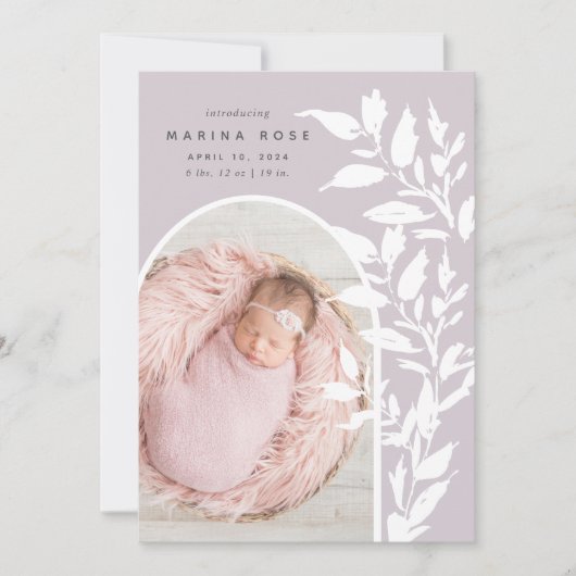 Fijne bladeren | Aankondiging van de foto ter gebo (Voorkant)