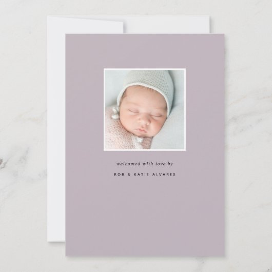 Fijne bladeren | Aankondiging van de foto ter gebo (Achterkant)