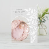 Fijne bladeren | Aankondiging van de foto ter gebo (Staand voorkant)