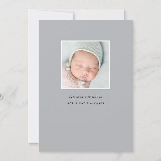 Fijne bladeren | Aankondiging van de foto ter gebo (Achterkant)