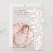 Fijne bladeren | Aankondiging van de foto ter gebo (Voorkant)