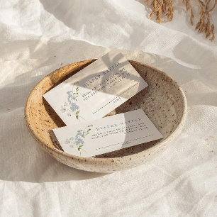 Fijne Blauwe Bloemen Baby showers Luier Raffle Informatiekaartje