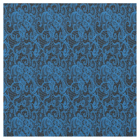 fijne blauwe kant stof (Close Up)
