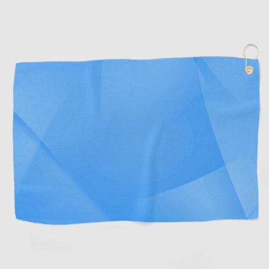 Fijne blauwe vouwen golfhanddoek (Horizontaal)