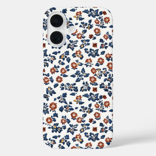 Fijne bloemen bloemenpatroon Case-Mate iPhone case (Achterkant)