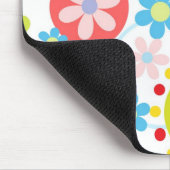 Fijne bloemen en stippen muismat (Hoek)