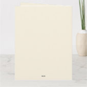 Fijne bloemen en vlinders kaart (Achterkant)