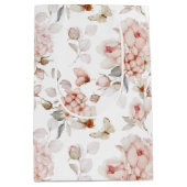 Fijne bloemen en vlinders medium cadeauzakje (Voorkant)