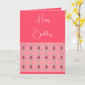 Fijne bloemen geaccentueerd kaart (Gele Bloem)