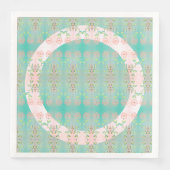 Fijne bloemen geaccentueerd servet (Voorkant)