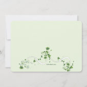 Fijne Bloemen in Groene Uitnodiging (Achterkant)