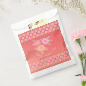 Fijne bloemen met roze bedankzakje (Gezegeld)