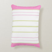 Fijne bloemen monogram accent kussen (Achterkant (Verticaal))