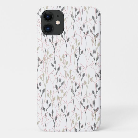Fijne Bloemen Patroon in Zachte Pastelhoes iPhone Case-Mate iPhone Case (Achterkant)