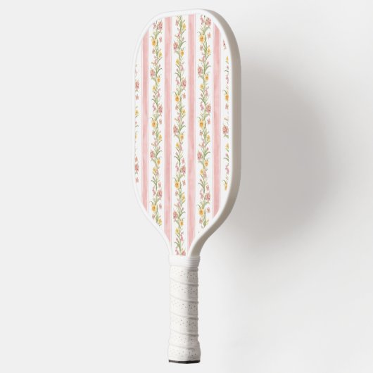 Fijne bloemen pickleball paddle (Links)