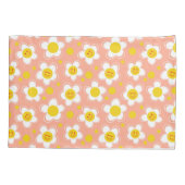 Fijne bloemen - roze kussensloop (Achterkant)