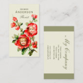 Fijne bloemen Sweet meisjes in bloemhoofden CC1216 Visitekaartje (Voorkant / Achterkant)