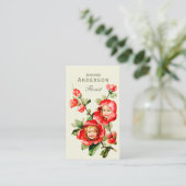 Fijne bloemen Sweet meisjes in bloemhoofden CC1216 Visitekaartje (Staand voorkant)