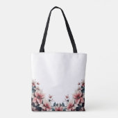 Fijne bloemen  tote bag (Achterkant)