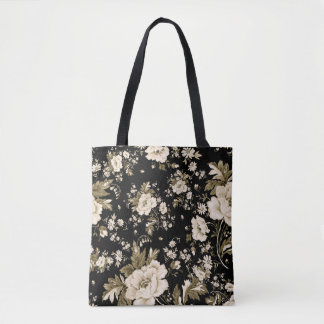 Fijne bloemen: waterverf naadloos patroon. tote bag