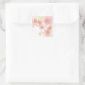 Fijne bloemenbloemen stickers (Tas)