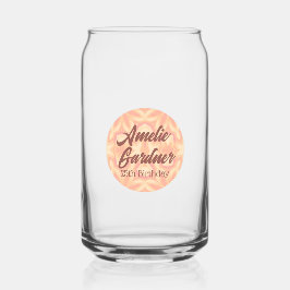 Fijne bloemencaleidoscoop roze gele vorm blikvorm glas