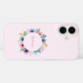Fijne bloemenkrans Case-Mate iPhone case (Achterkant (horizontaal))