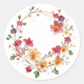 Fijne bloemenkrans Stickers (Voorkant)
